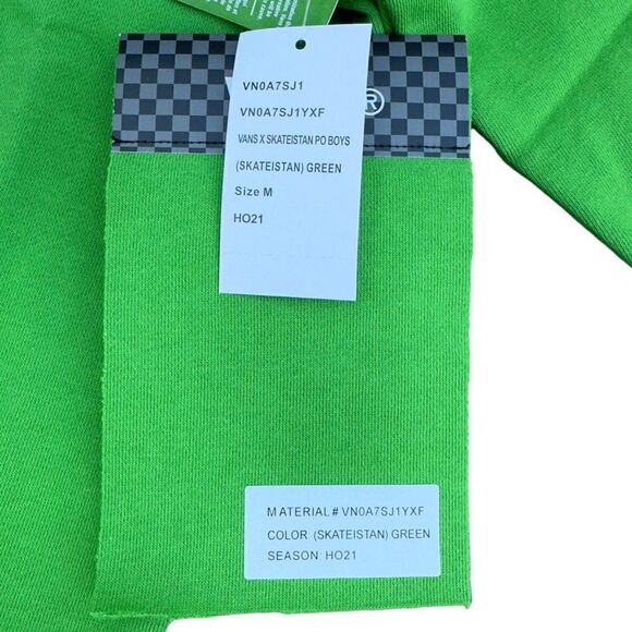 Vans X Skateistan Kids Pullover Hoodie Green Sample Youth Medium (M) - Picture 5 of 11